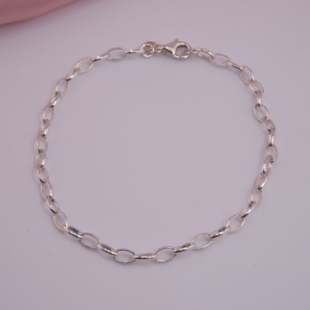 Armband 925 Silber ovale Ringe